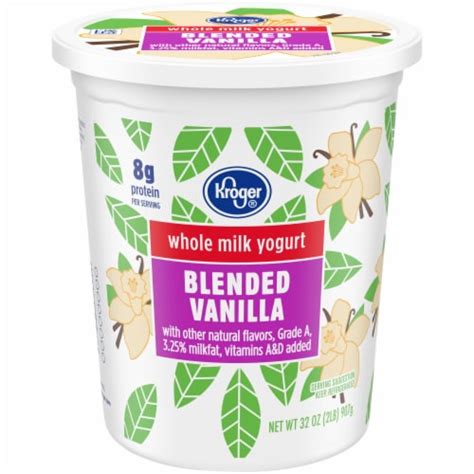 Kroger® Vanilla Whole Milk Yogurt Tub, 32 oz - Kroger