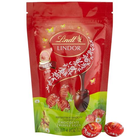 Lindt Lindor Milk Chocolate Easter Eggs, 4.4 Oz. - Walmart.com ...