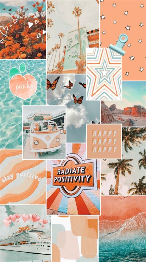 50+ Summer Mood Board Wallpapers : Peachy Summer Collage 1 - Fab Mood | Wedding Color, Haircuts ...