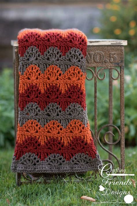 Ripple Lace Afghan Crochet pattern by Crafting Friends Designs