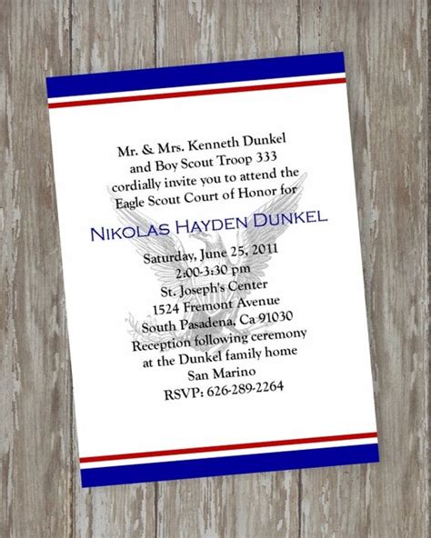 Eagle Scout Court of Honor Invitations by ItsAllAboutTheCards