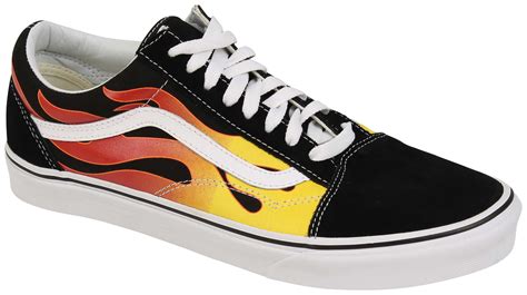 Vans Old Skool Shoe - Flame / Black / True White