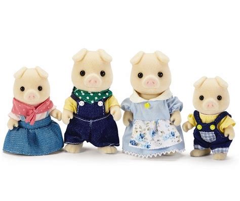 Calico Critters OINKS FAMILY of 4 ~NEW~ | Calico critters families, Pig family, Unique childrens ...