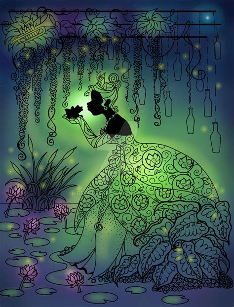 Silhouette Tiana by Redhead-K on DeviantArt