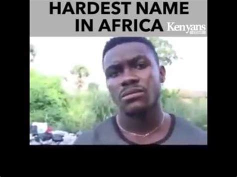 Funny african name - YouTube