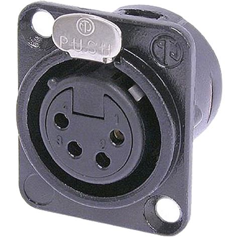 Neutrik NC4FD-L-B-1 Female Receptacle Connector NC4FD-L-B-1 B&H