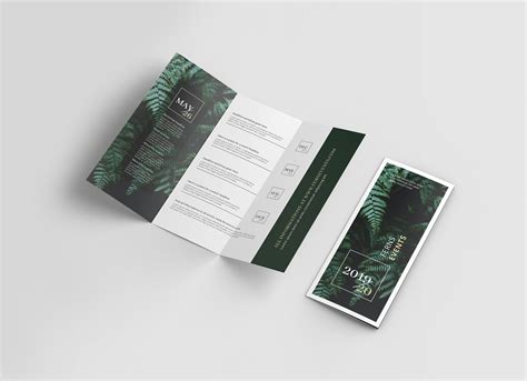 Free US Letter Tri-Fold Brochure Mockup PSD - Good Mockups