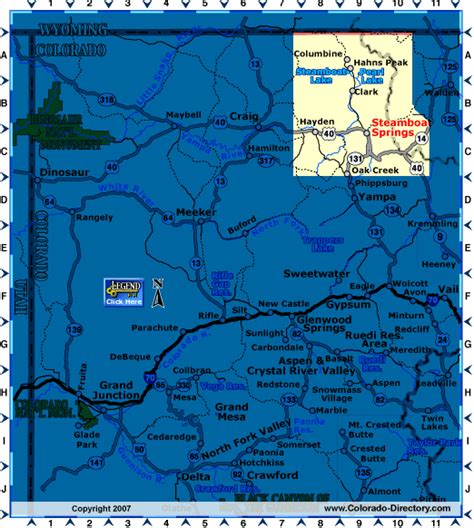 Steamboat Springs Colorado Map | Northwest CO Map | Colorado Vacation ...