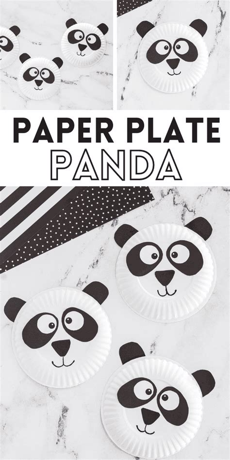 Paper Plate Panda Craft | Preschool crafts, Panda craft, Toddler crafts