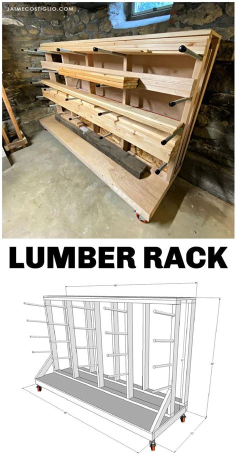 Lumber Rack Plans | Lumber rack, Lumber storage rack, Lumber storage