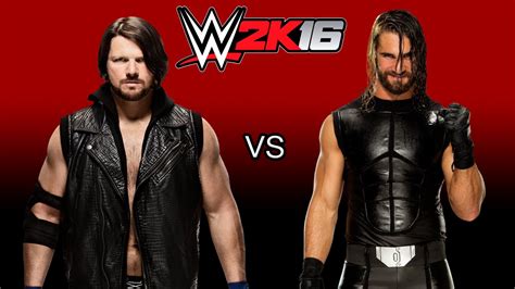 AJ Styles vs Seth Rollins | Dream Matches | WWE 2K16 PS4 Gameplay - YouTube