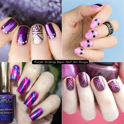 14+ Nail Art Designs With Tape Pictures - Beautiful Nail Art