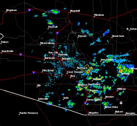 Interactive Hail Maps - Hail Map for Kearny, AZ