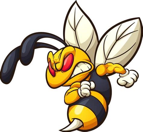 Angry Hornet Mascot 600972 Vector Art at Vecteezy