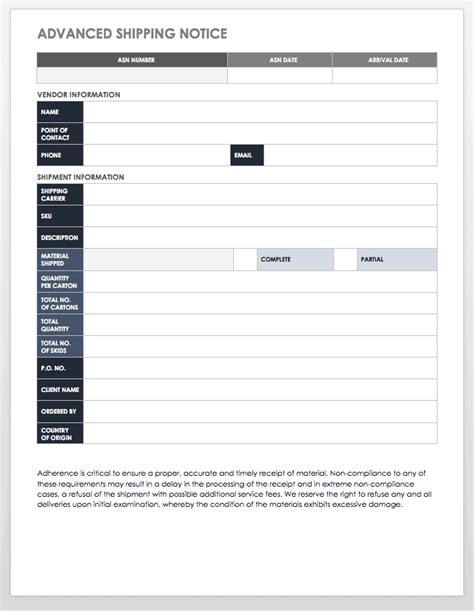 Free Shipping and Packing Templates | Smartsheet