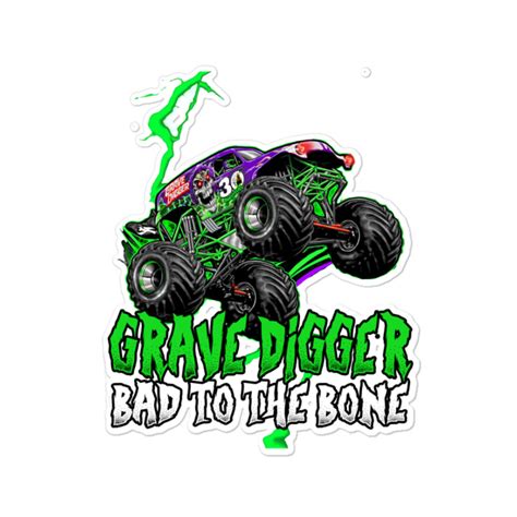 Grave Digger Bad To The Bone Monster Jam Grave Digger Monster Truck Fa ...