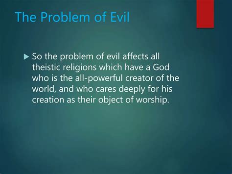 Problem of evil arguments slides | PPT