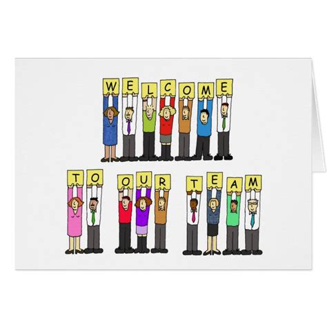 Welcome to our team. greeting card | Zazzle