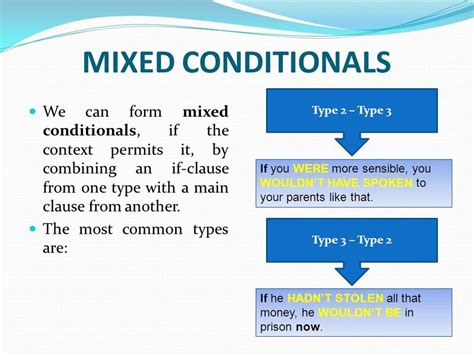 English In Jerez: Language Snippets - Mixed Conditional Sentences