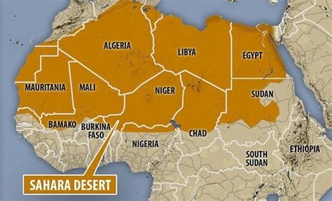 6 Free Printable Sahara Desert Map PDF | World Map With Countries