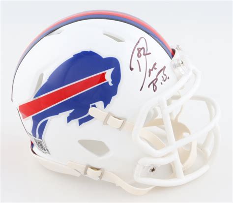 Don Beebe Signed Bills Speed Mini Helmet (TSE) | Pristine Auction