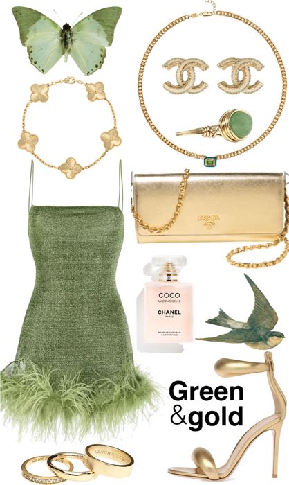 Green & Gold Outfit | ShopLook