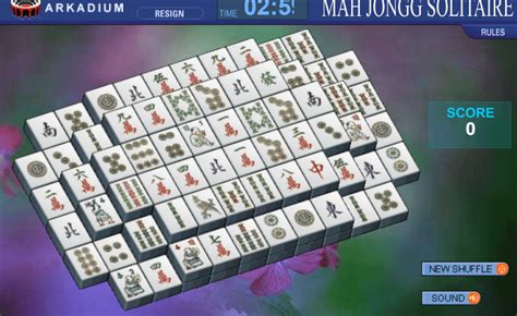 Mah Jongg Solitaire - play game online in full screen