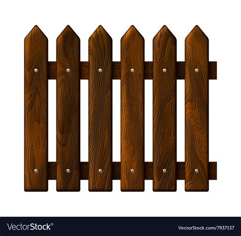 Seamless wooden fence Royalty Free Vector Image