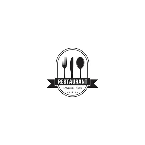 Restaurant cafe logo design vector illustration 13435726 Vector Art at Vecteezy