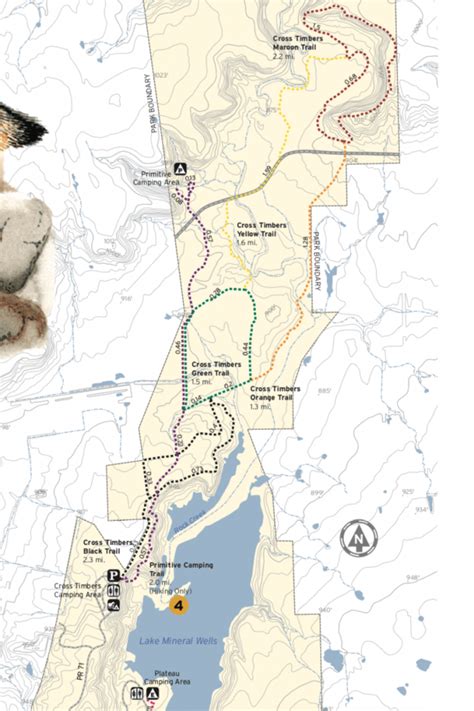 Mineral Wells State Park Map - Maping Resources