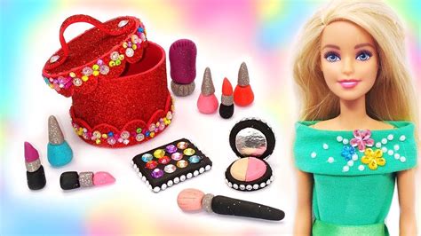 DIY Miniatures Makeup for Barbie Doll | Barbie diy accessories ...