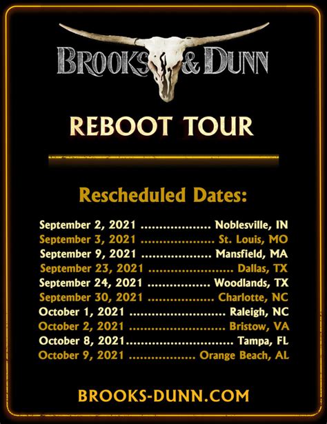 Brooks & Dunn - BROOKS & DUNN REBOOT 2020 TOUR IS RESCHEDULED FOR 2021