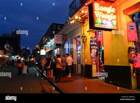 Night on bourbon street in hi-res stock photography and images - Alamy