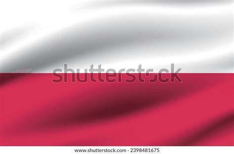 Poland Flag Official Ratio Wavy Flag Stock Vector (Royalty Free ...