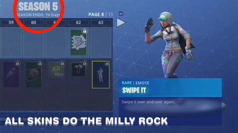 Season 5 Fortnite Swipe It Dance goes with everything (milly rock ...