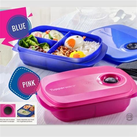 💥Special Offer!💥Tupperware Reheatable Divided Lunch Box 1.0L (Microwaveable) | Shopee Malaysia