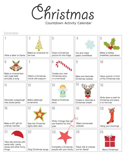 Christmas Countdown Free Printable 2023 Cool Ultimate Awesome Famous | Christmas Desserts Photos ...