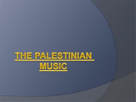 Palestinian music
