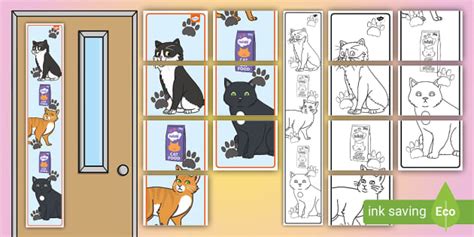 FREE! - Cat Vertical Door Banner (teacher made) - Twinkl
