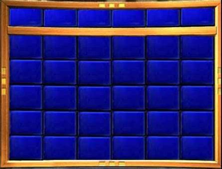 Image - Jeopardy! Board Templatea.JPG - Game Shows Wiki