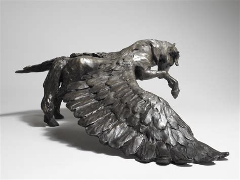 BRONZE PEGASUS SCULPTURE Pegasus Unfolding Cast Bronze - Etsy