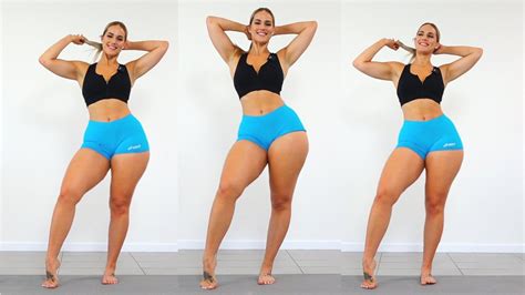 THICK THIGHS and Stomach Workout!! She Squats!!! - YouTube