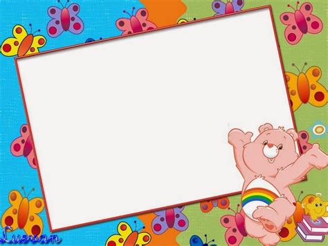 Care Bears: Free Printable Frames, Invitations or Labels. | Care bears ...