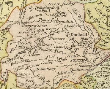 History of Perthshire | Map and description for the county