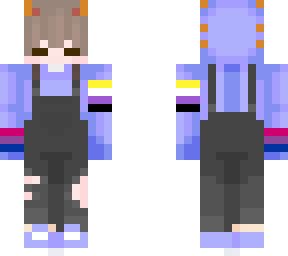 Pride Axolotl Boy | Minecraft Skin