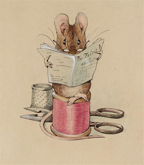 Beatrix Potter the Tailor Mouse Art And Illustration, Fine Art Photo Prints, Art Prints For Sale ...