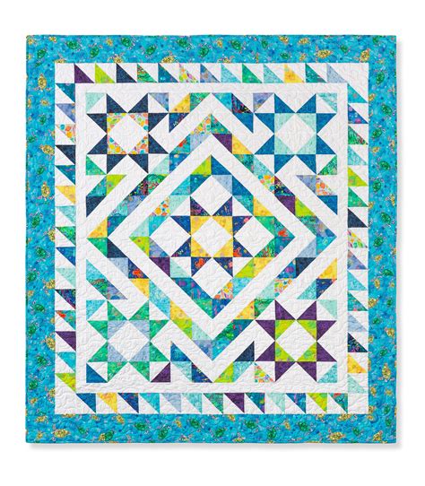 Night Sky Quilt | Half square triangle quilts pattern, Star quilt ...