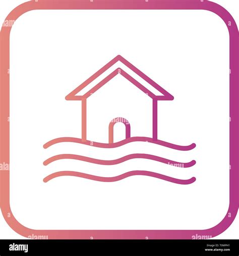 Illustration Flood Symbol Icon Stock Photo - Alamy