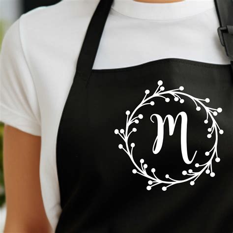 Monogram Kitchen Apron Personalized Apron for Adults Wedding ...