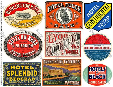 Vintage Labels | Luggage labels, Travel stickers, Vintage labels